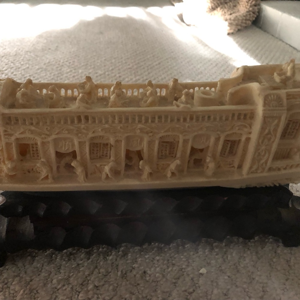 Vintage Chinese Carved Boat - Picture 6 of 11